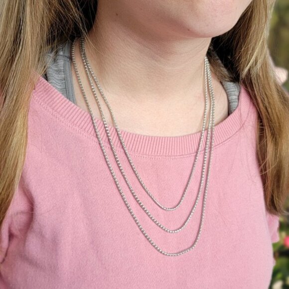 ROSE GOLD Stainless Steel Rope Chain Necklace 20" 22" 24" - Picture 11 of 13